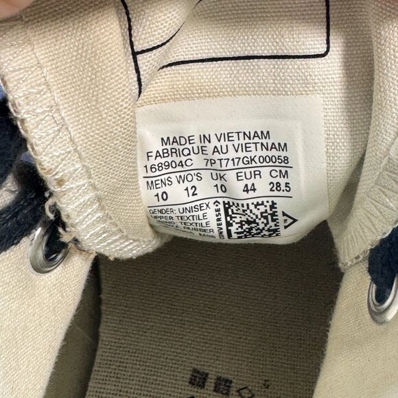 Size M10/W12 Converse Chuck 70 Hacked Archive Unisex Egret Sneaker Shoes 168904C - Picture 8 of 9